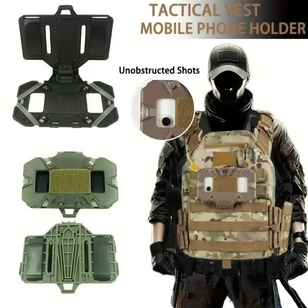 Mobile Tech Accessories - Taktik MOLLE Yelek Telefon Tutucu Katlanabilir