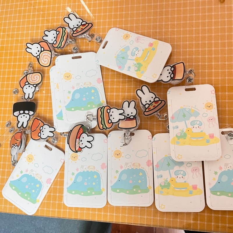 Kawaii Tech Accessories - Kawaii Miffy Geri Çekilebilir Kimlik Kartı